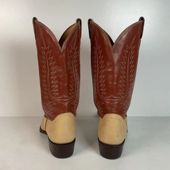 Vintage Tony Lama Urban Cowboy Boots | Teju Lizard Wingtip | Gold Label | 10 D - Picture 11 of 16
